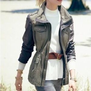 MICHAEL Michael Kors Green Anorak Jacket with hood size XS‎